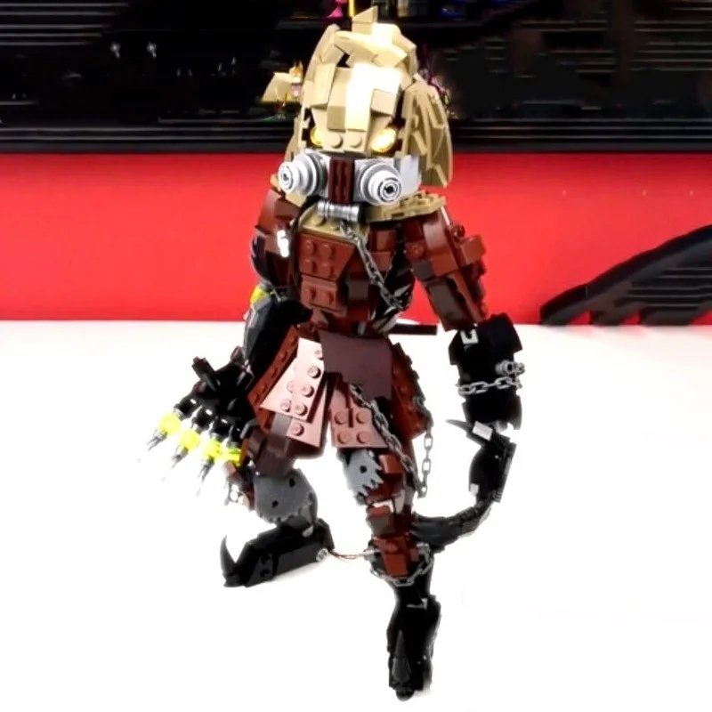 714 elementów MOC Straszny Stracholik inspirowany modelami, klocki konstrukcyjne, architektura, prezent na Boże Narodzenie, zabawki DIY, pomysł na zabawki edukacyjne, klocki