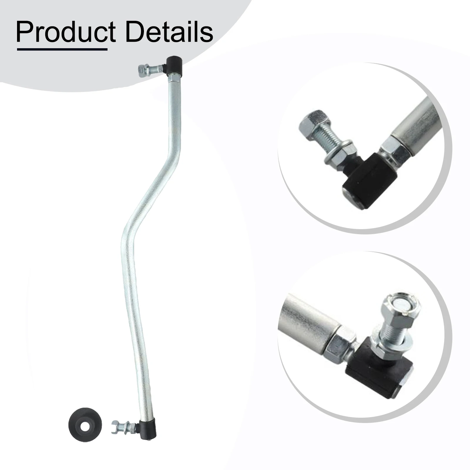 Garden Equipment Tool Steering Link Steering Lever Straining Beam Wear Resistance 1pcs Black Silver For Poulan