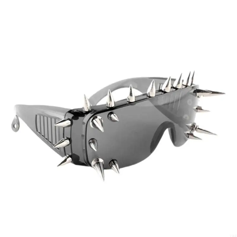 

U4LE Привлекательные солнцезащитные очки с шипами в стиле панк для шоу, косплея и концертных аксессуаров