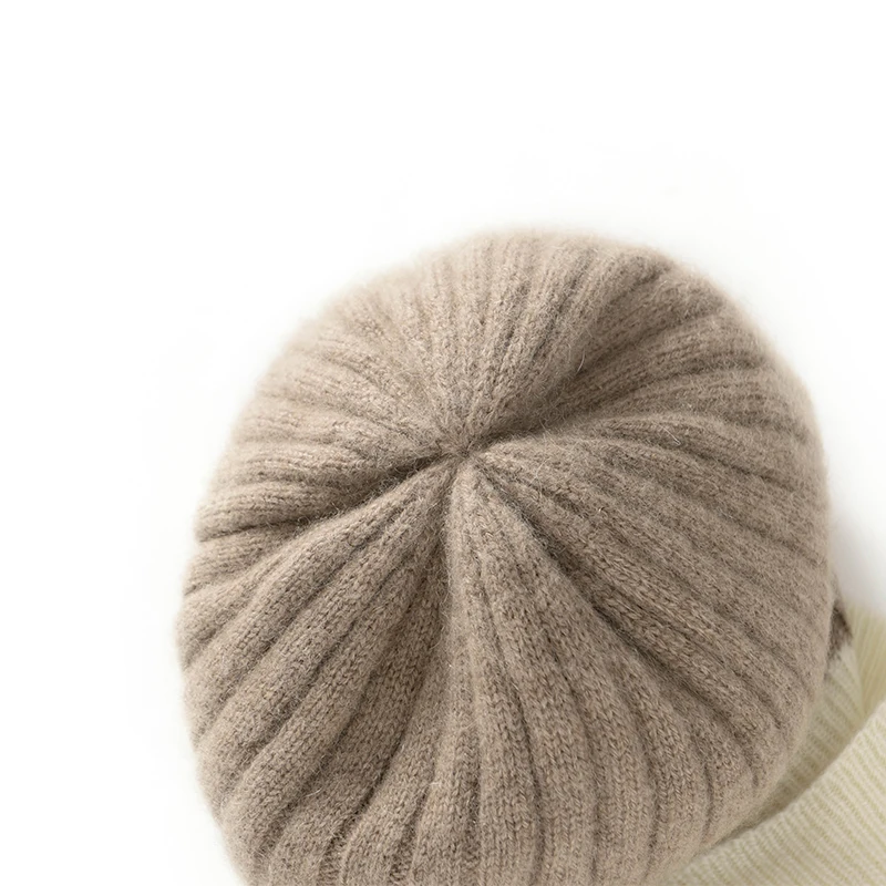 Top Quality Winter Cashmere Hats Women Casual Outdoor Ladies Keep Warm Headgears Soft Cashmere Knitted Hat Girl Cap