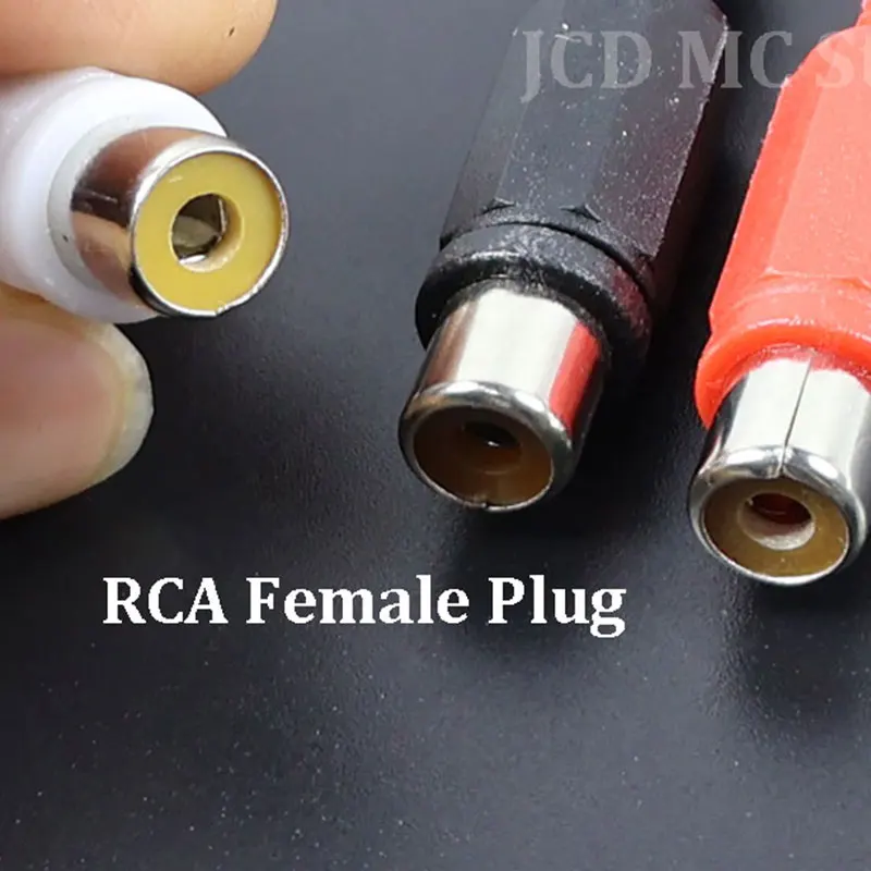 100/50/10Pcs RCA Plug for Audio Video Speaker RCA AV Male Plug Female Socket RCA Lotus Plug Connector