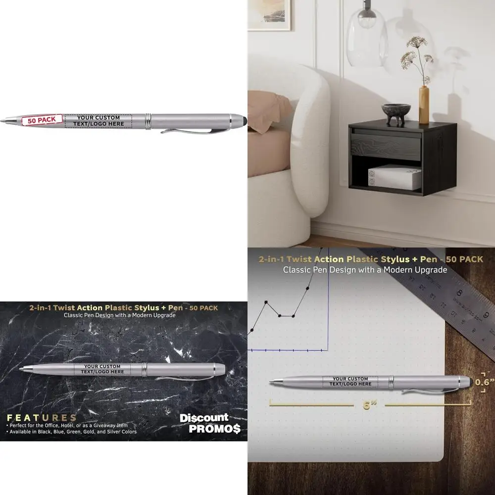 sconto-promos-penne-stilo-in-plastica-personalizzate-twist-action-set-di-50-confezione-sfusa-personalizzata-penne-per-lavoro-penne-fantastiche-per-scrivere