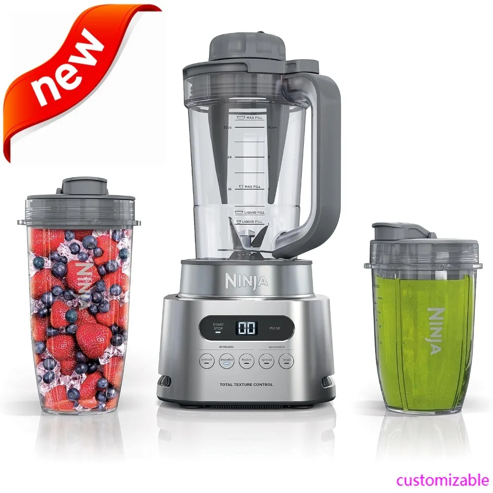 

NEW-SS151 Блендер TWISTi DUO, высокоскоростной прибор для приготовления смузи 1600 WP и экстрактор питательных веществ * 5 функций смузи, разбрасывания и многое другое, Smar