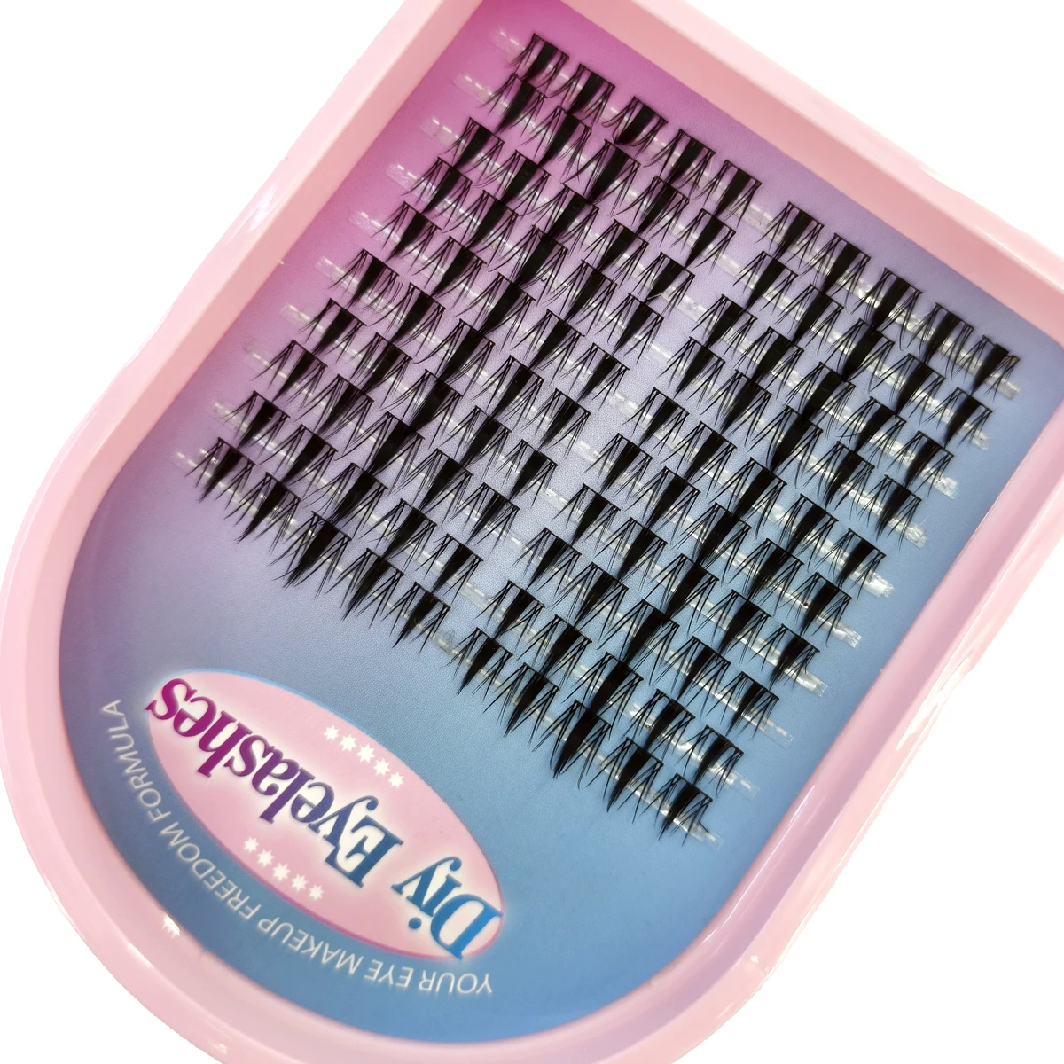 30 Reihen Wimpernbüschel DIY Spiky Cluster Lashes Gemischte Stile Flauschige Volumen-Wimpernbüschel Flauschige Einzelwimpernverlängerung – Detail 7