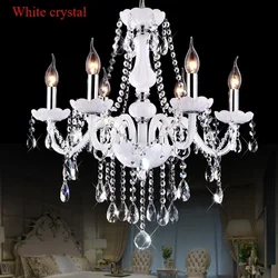 Vintage Elegant Ceiling Lamps Crystal Lustre Chandelier Living Room Dining Table Light Led Hanging Chandelier Home Appliance