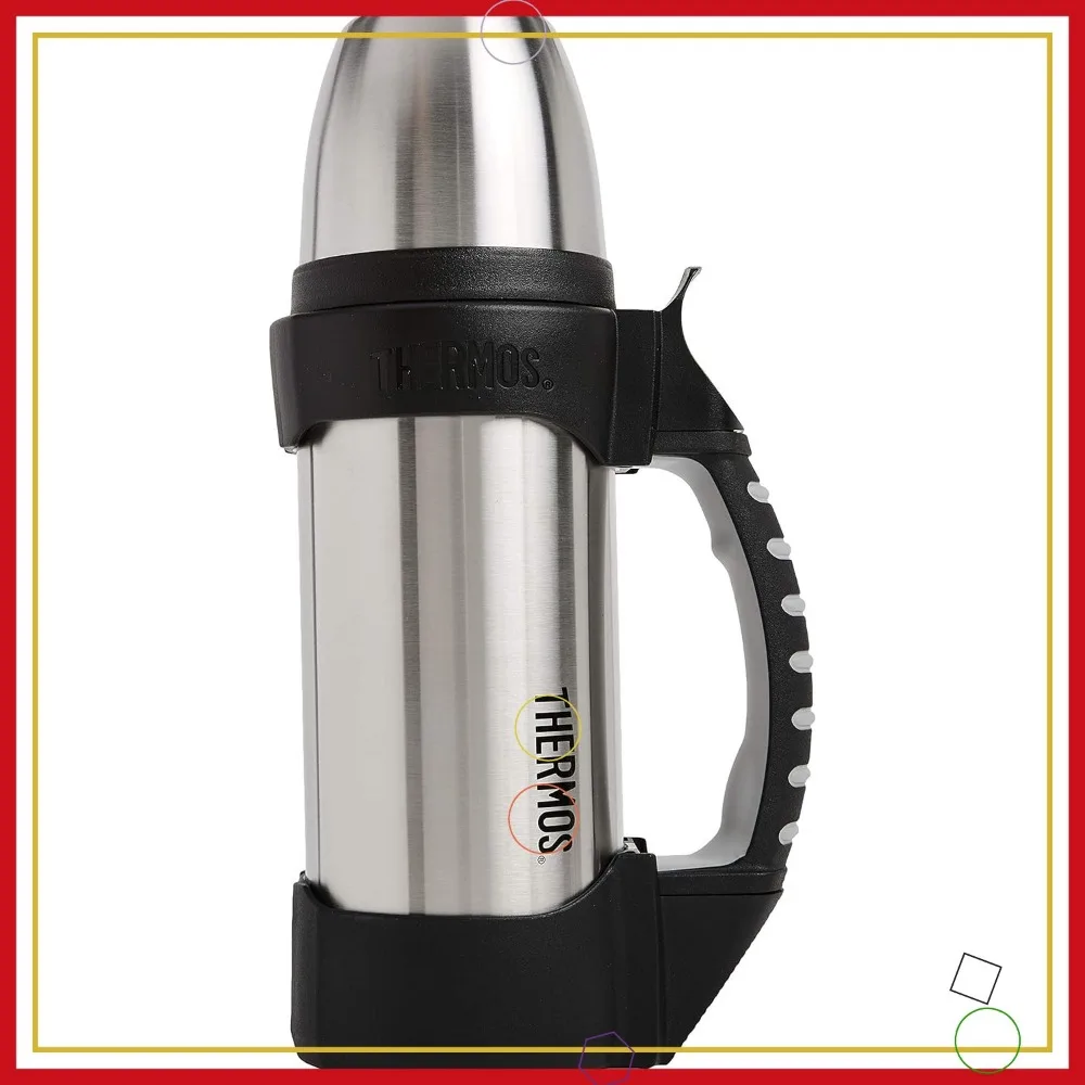 

Vacuum Insulated 1L Stainless Steel Water Bottle, Keeps Drinks Hot/Cold, Leak-Proof with Handle