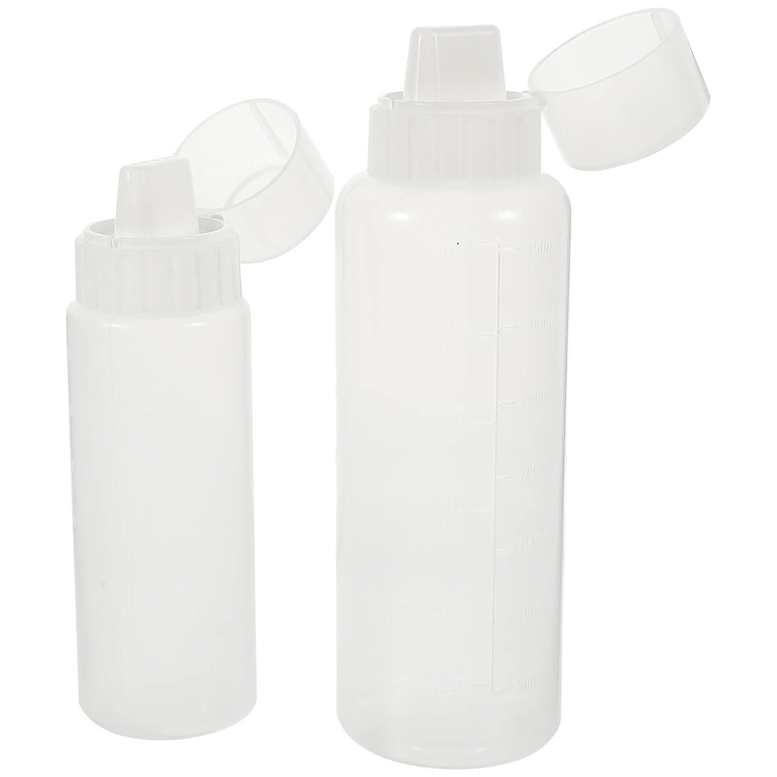 

2pcs Squeeze Bottles Strong Condiment Dispenser Sauce Ketchup Dressing BBQ Kitchen Tools Leakproof Airtight for Home