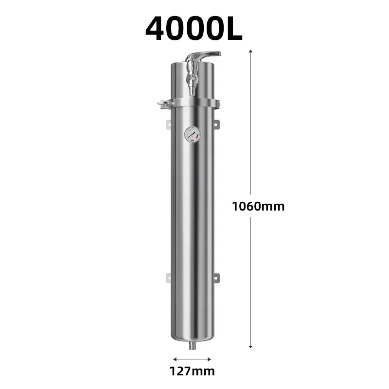 4000L New Outdoor Household App-Controlled Ultrafiltration Prefilter Purifier 304 Stainless Steel High Efficiency Multi-Way