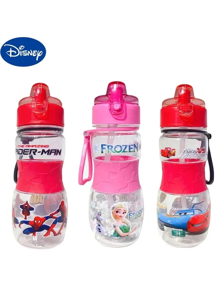 

Disney Kids Water Sippy Cup Creative Cartoon Frozen Cars Spiderman Leakproof Water Bottles Outdoor Portable Lovely Drink Bottle