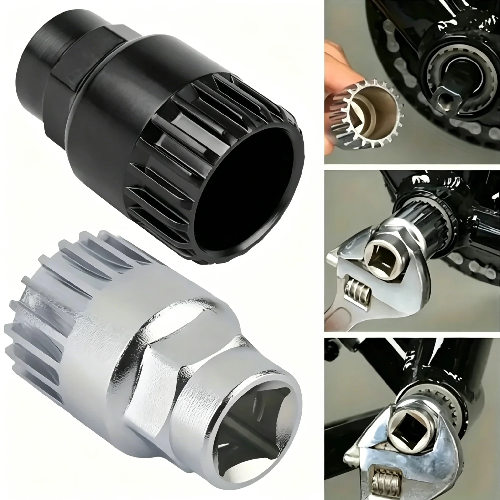 Bicycle Bottom Bracket Remover BB Puller 20 Teeth Wrench Box Sockets MTB Bike Spanner Repair Service Tools Cycling Flywheel Tool