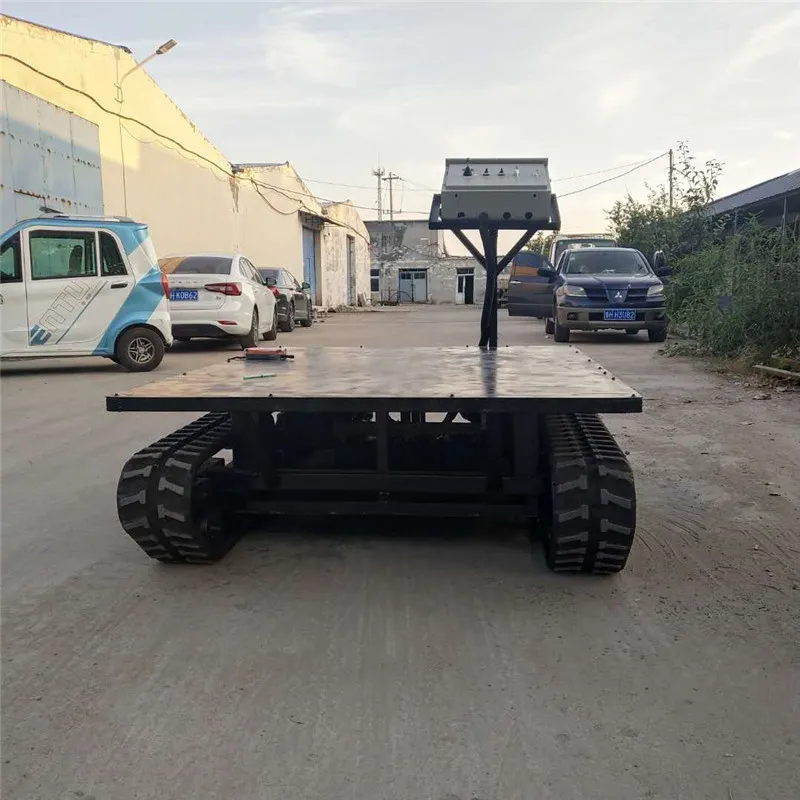 Electric remote control track chassis, rubber track chassis agricultural small electric