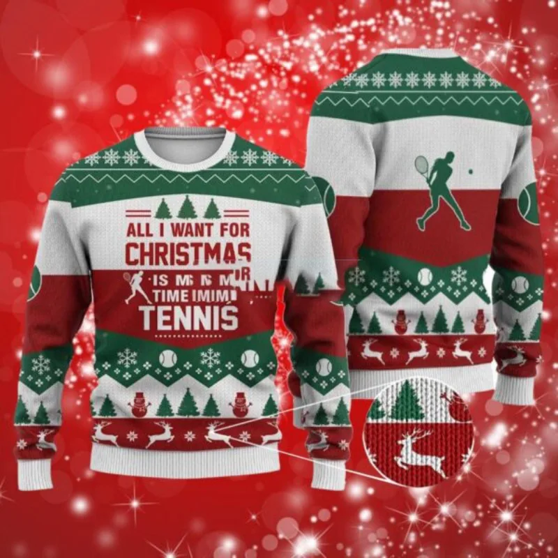 Suéter de Navidad de Año Nuevo para hombre, jersey de cuello redondo divertido con diseño de Papá Noel, sin botones, para vacaciones, 2026