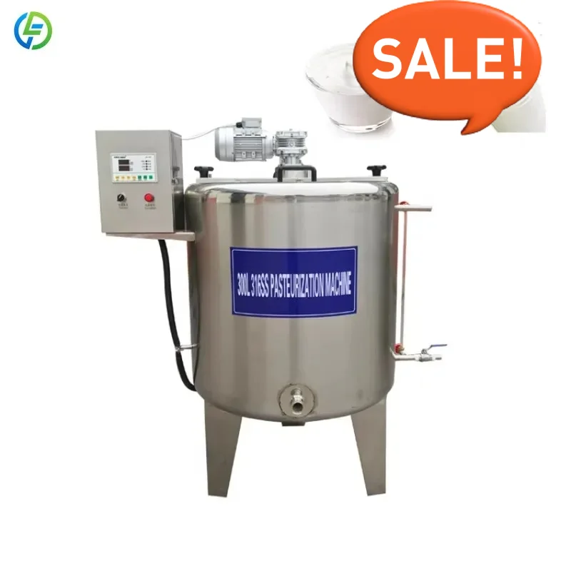 Stainless Steel Tank Milk Pasteurizer Plant Dairy 30l Commercial Coil Juice Pasteurization Machine Price Customized