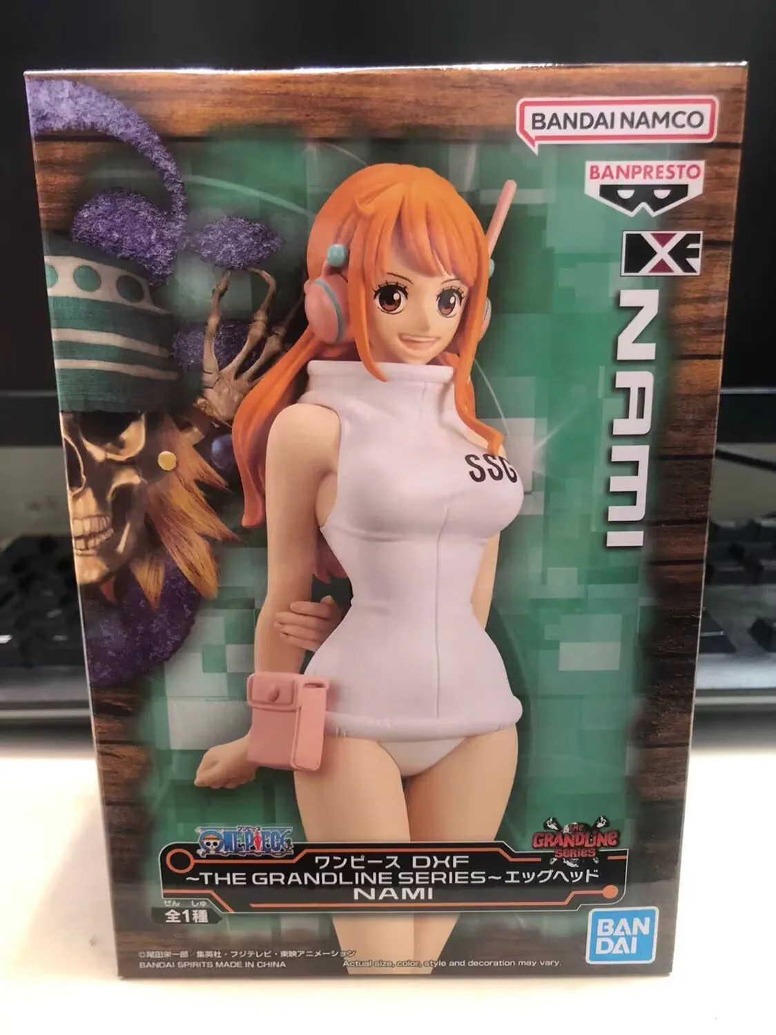 반다이 오리지널 원피스 DXF 그랜드라인 시리즈 에그헤드 나미 16Cm 애니메이션 피규어 장식품 피규어 장난감 생일 축제 선물