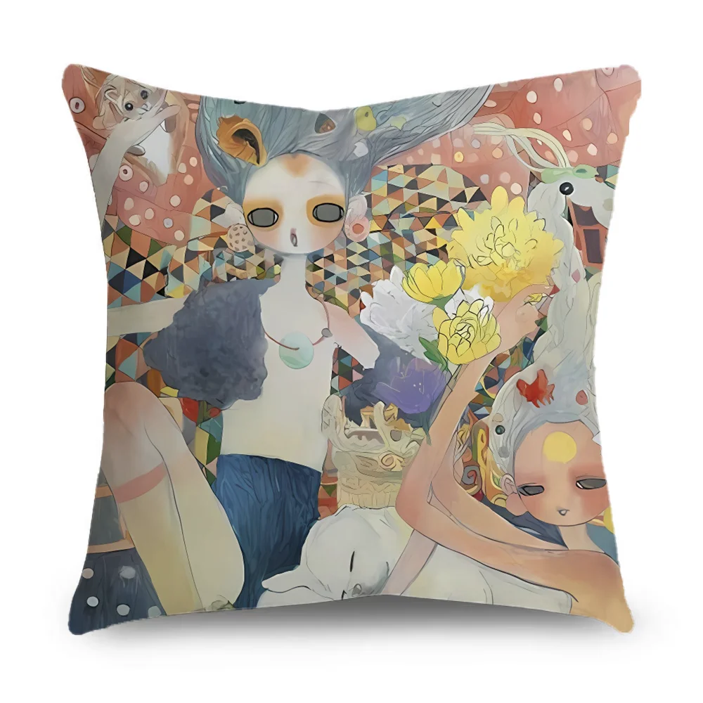 Aya Takano Art Pillow Case Pillowcase Home Sofa Cushions Car Cushions Pillowcover Office Pillowshell Pillow