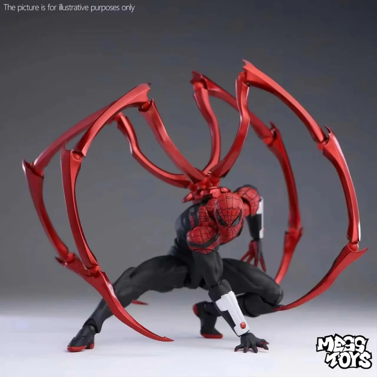 Nuovi giocattoli da disordine Superior Spider Man Messtoys Dottore Polpo Peter Parker Spiderman Vicino Anime Action Figure Regali di compleanno Giocattolo