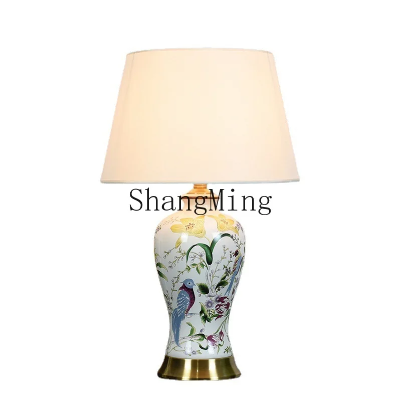 

PYH factory spot creative hand-painted table ceramic warm light fabric decoration table living room advanced lighting appliances