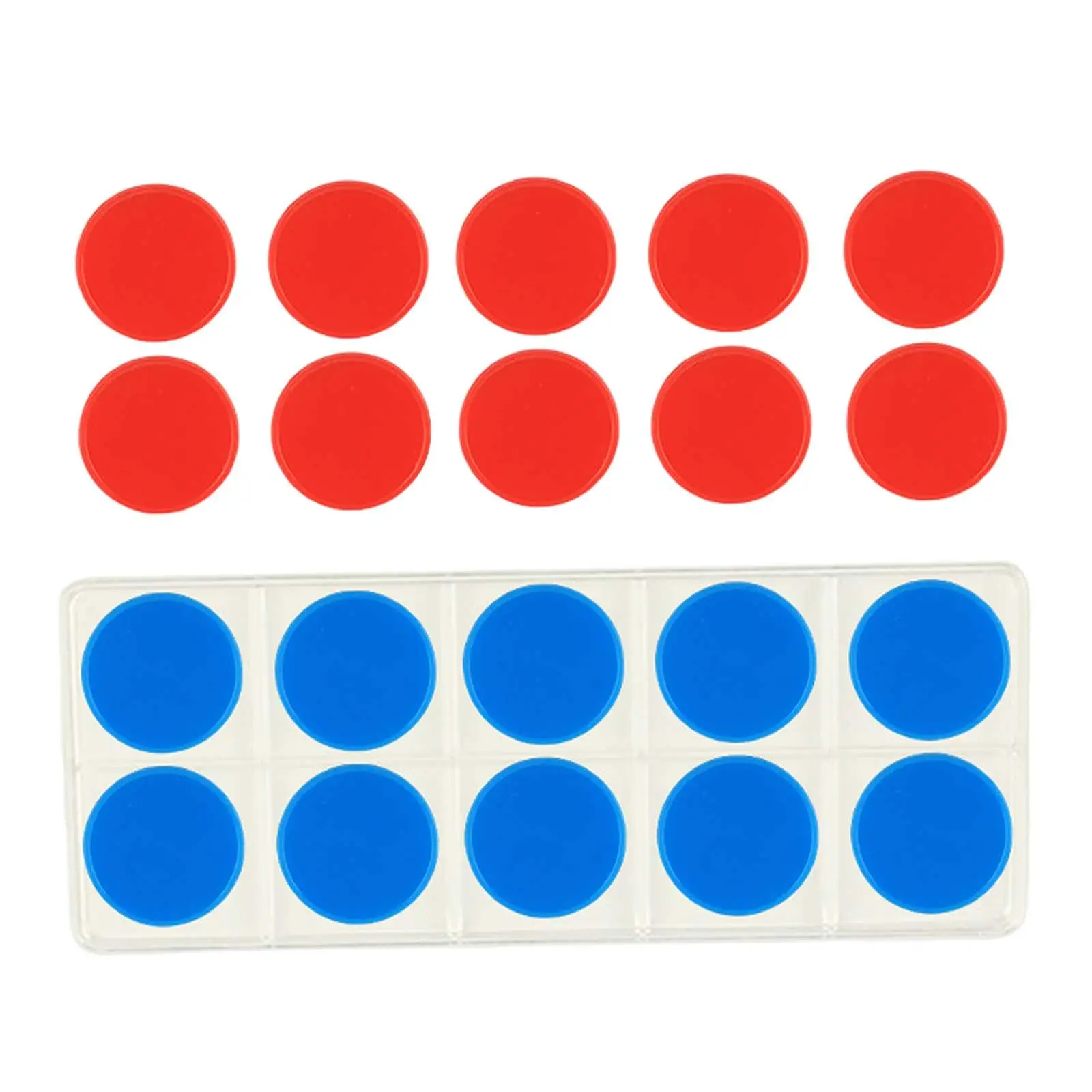 Classroom Ten Frame Set Math Manipulatives for Children Learning Toys with Counters for Teaching Number Concepts Addition