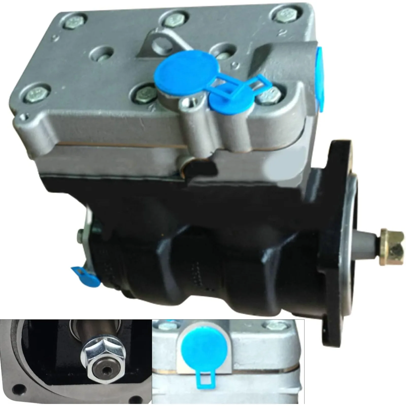 Compresor de freno de aire BYMAOCAR, adecuado para compresor de aire de motores Volvo D12, D12A, D12C 85000396, 20701801, 20547525