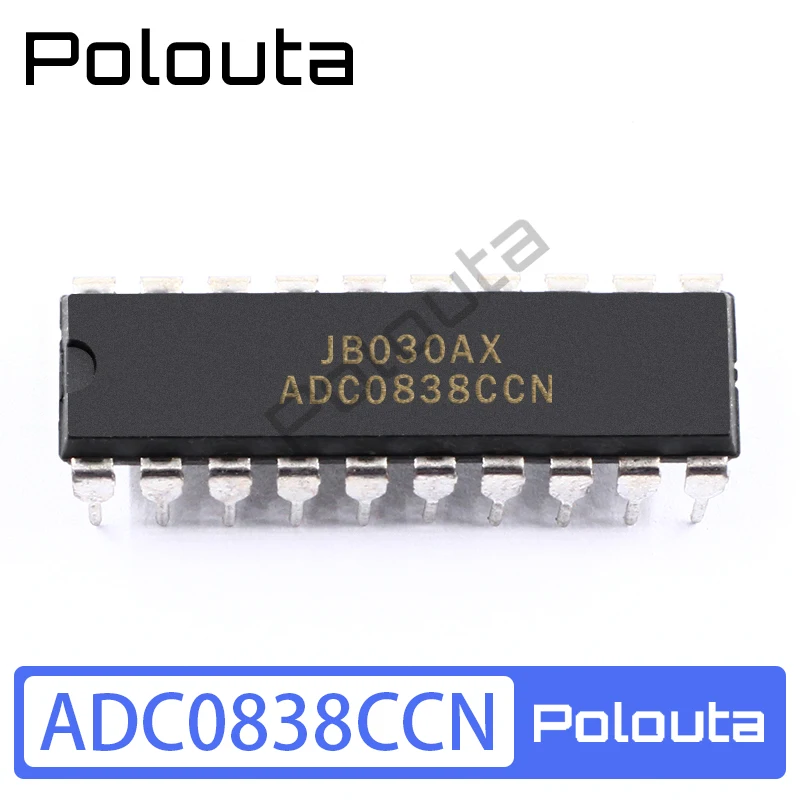 5 piezas ADC0838CCN DIP-20 en línea multiplexor convertidor Chip DIY componentes acústicos Kits Arduino Nano circuito integrado Polouta