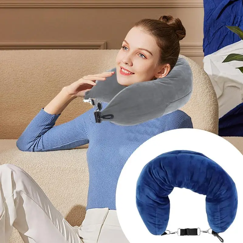 Stuffable Clothing Travel Neck Pillowcase Neck Pillow U-Shaped Neck Pillow Stuffable with Clothes Self-filling Travel Pillow