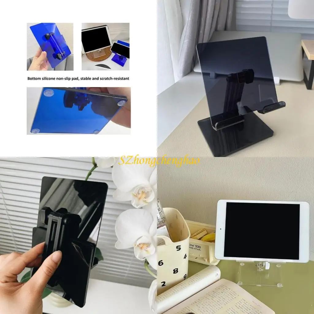

Acrylic Phone Pad Bracket Holder Transparent- for Live Streaming Online Course 601D