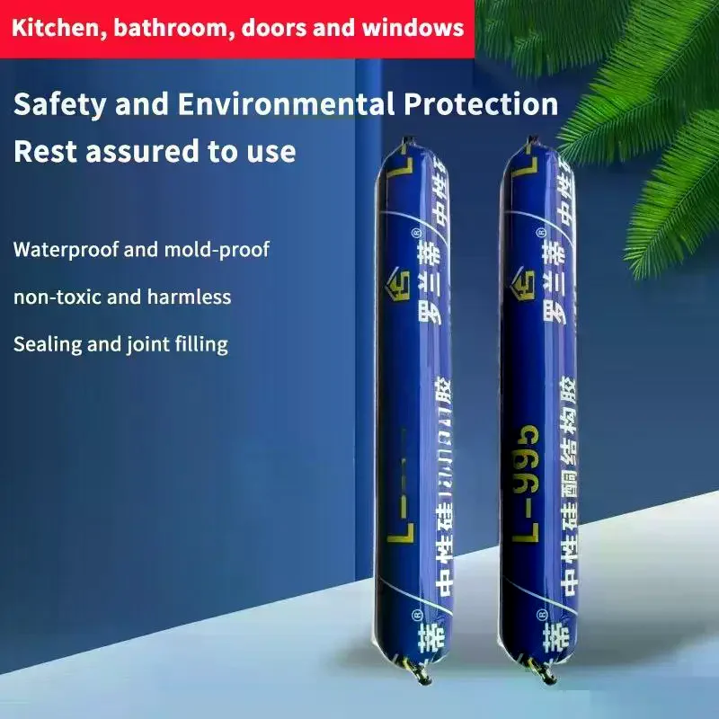 Repair glue, waterproof glue, neutral silicone sealant, bathroom doors, windows, side walls cracks