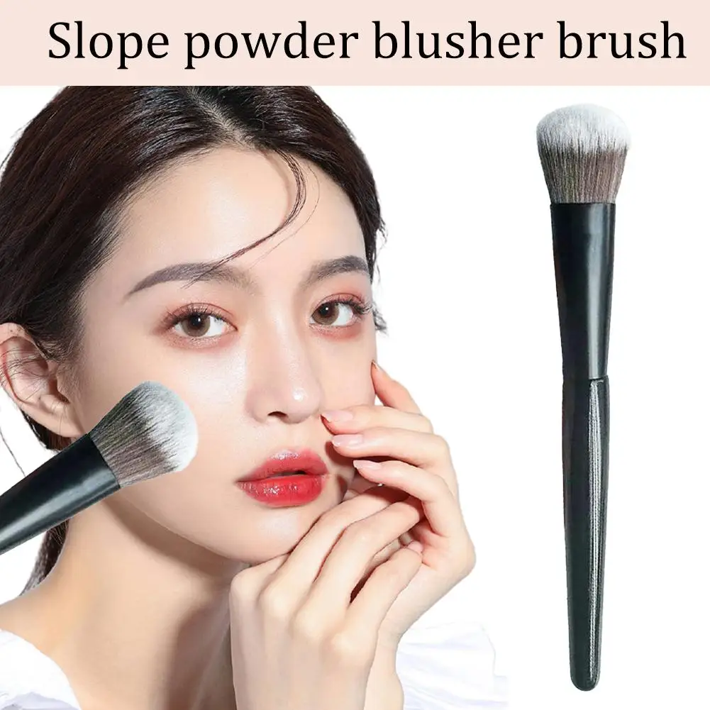 Abgewinkelter Rougepinsel, Tupferpinsel, Rouge, Make-up-Werkzeug, Wangen, Puder, Kontur, Kosmetikpinsel, Make-up-Zubehör