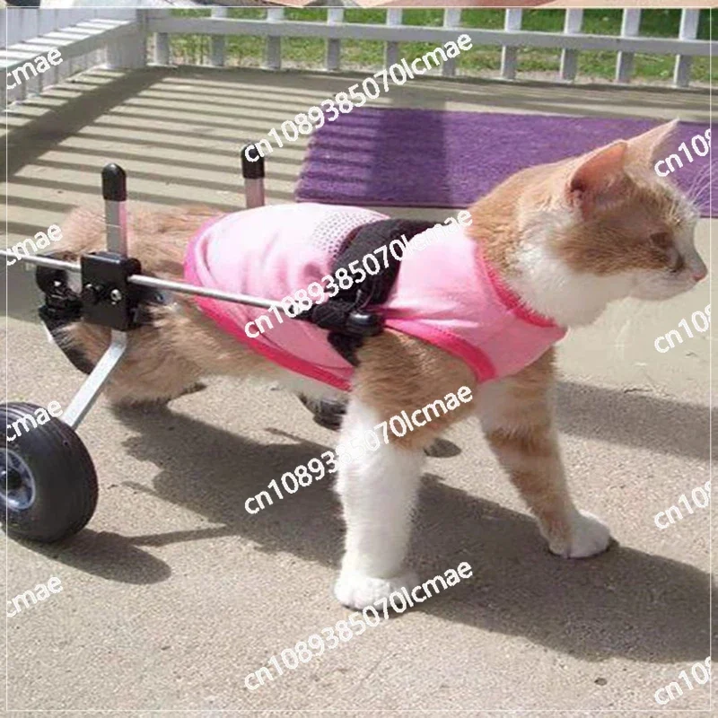 Cat Wheelchair Paralysis Fracture Pet Hindleg Spinal Injury Rehabilitation Training Vehicle Hindlimb Disability Walker