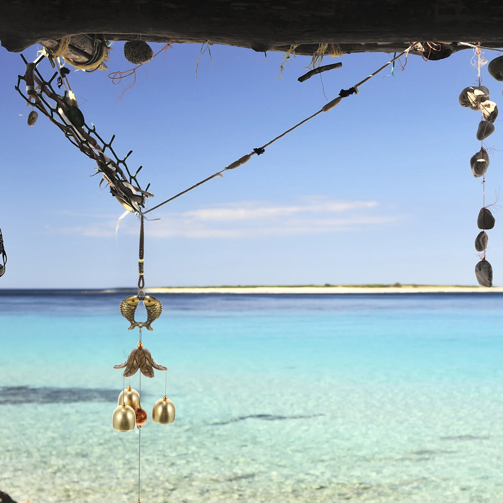 

Craft Wind Chime Metal Bell Durable Practical Home Decoration Bright Color Beautiful Design Indoor Outdoor Use