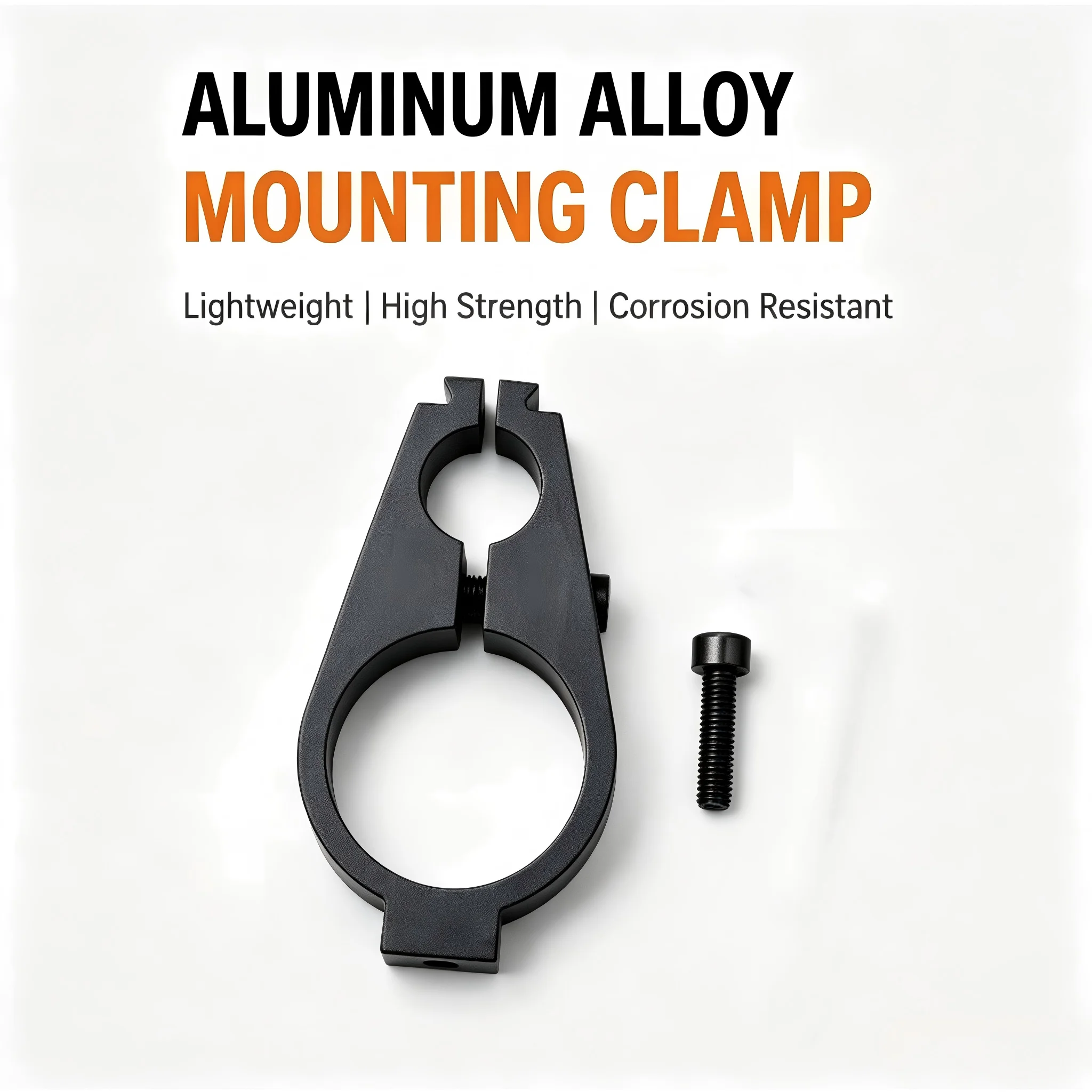 Shan bao Black Aluminum alloy flashlight bracket clip 12mm or 16mm. (1pair）