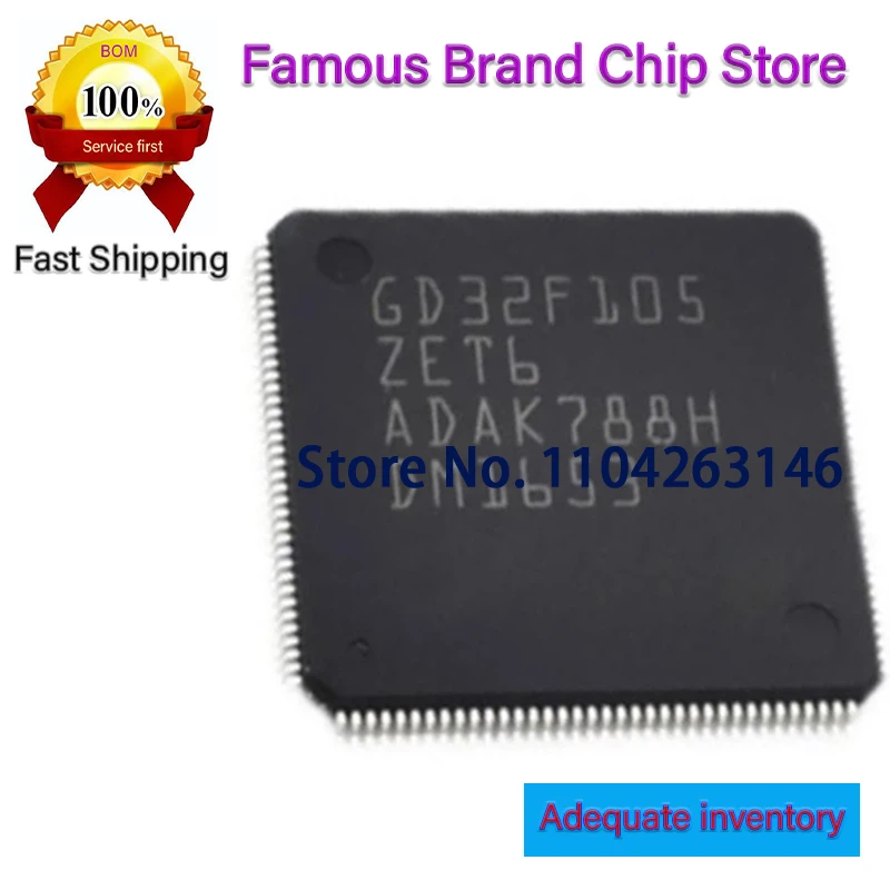 

10piece NEW STM32F105RBT6 GD32F105RBT6 QFP64 GD32F105ZET6 QFP144 IC chipset Original IC chipset Original