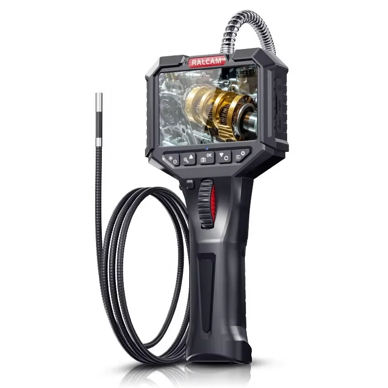

Ralcam Two-Way Articulating Borescope, 6.2mm Inspection Endoscope Camera with Light Snake Camera Scope for Automotive Aircraft