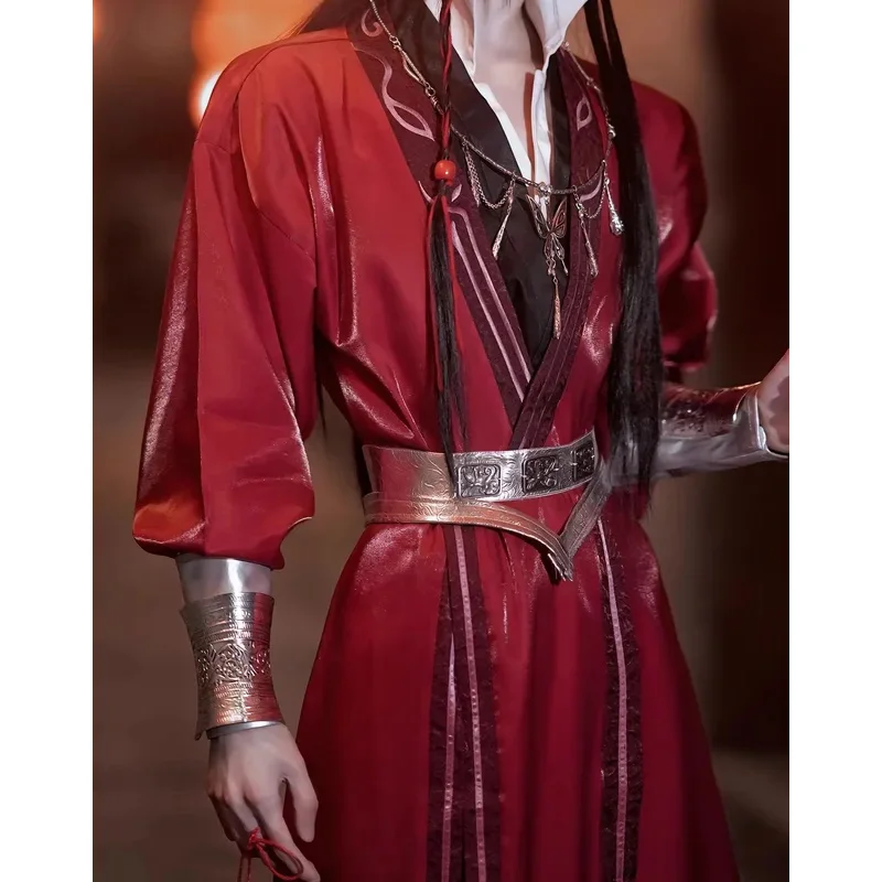 DY20In Stock disfraz de Cosplay Hua Cheng bendición oficial del cielo Tian Guan Ci Fu Hanfu San Lang Huacheng trajes con máscara para los ojos P