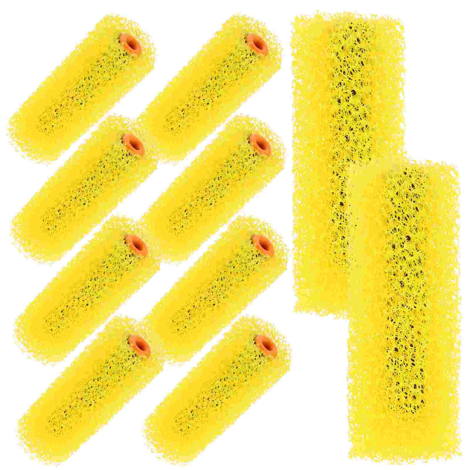 

10 Pcs Embossed Roller Brush Paint Rollers Texture for Walls Sponge Aeration Compound