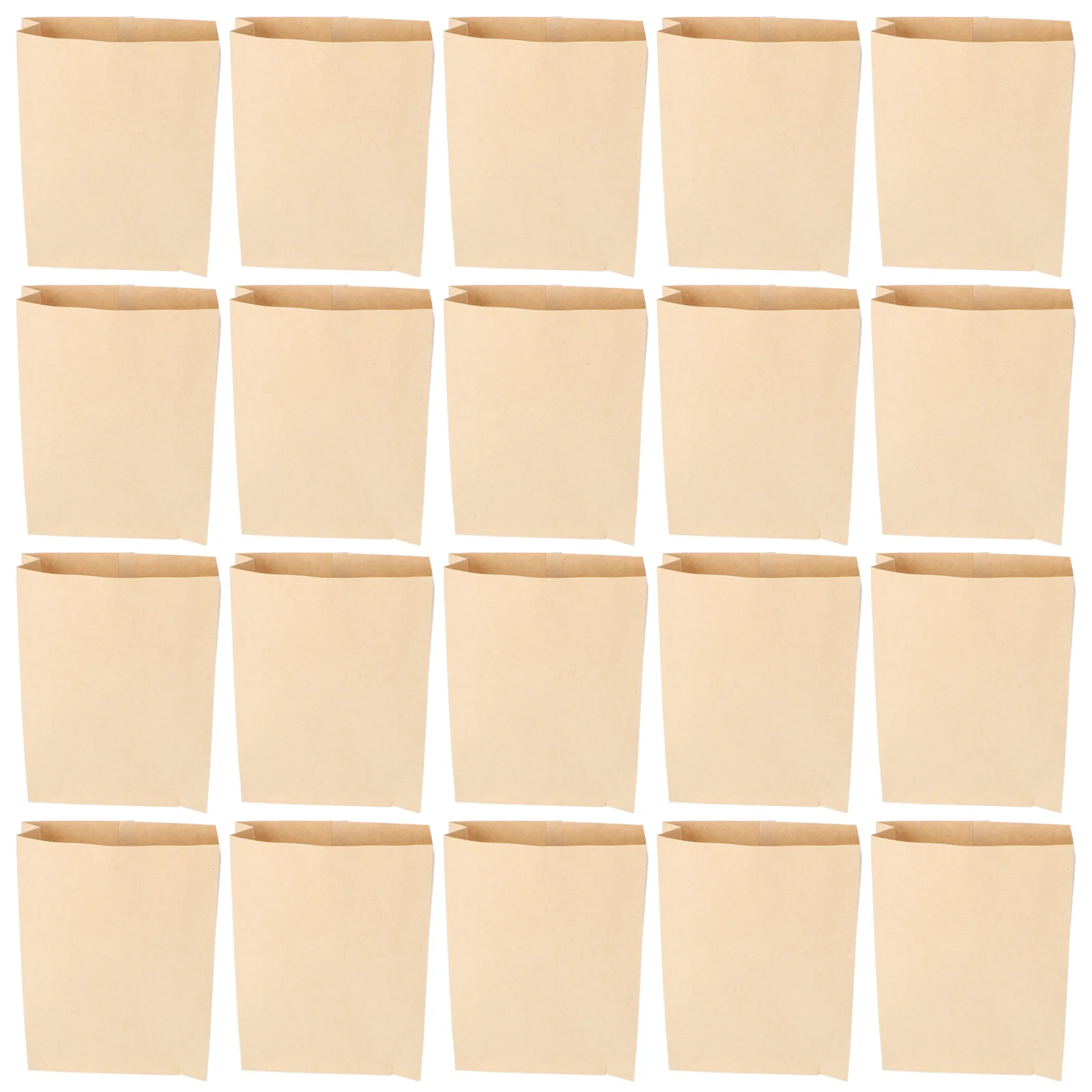 

100 Pcs Greaseproof Paper Bags Kraft Food Storage Reusable Vacuum Seal Thick Easy Pack Restaurant Family Party