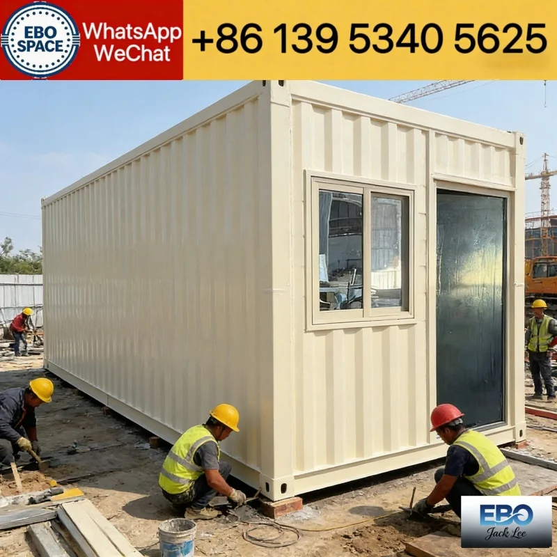 Weatherproof 40ft foldable expandable prefab container house outdoor villa waterproof durable materials kitchen bathroom