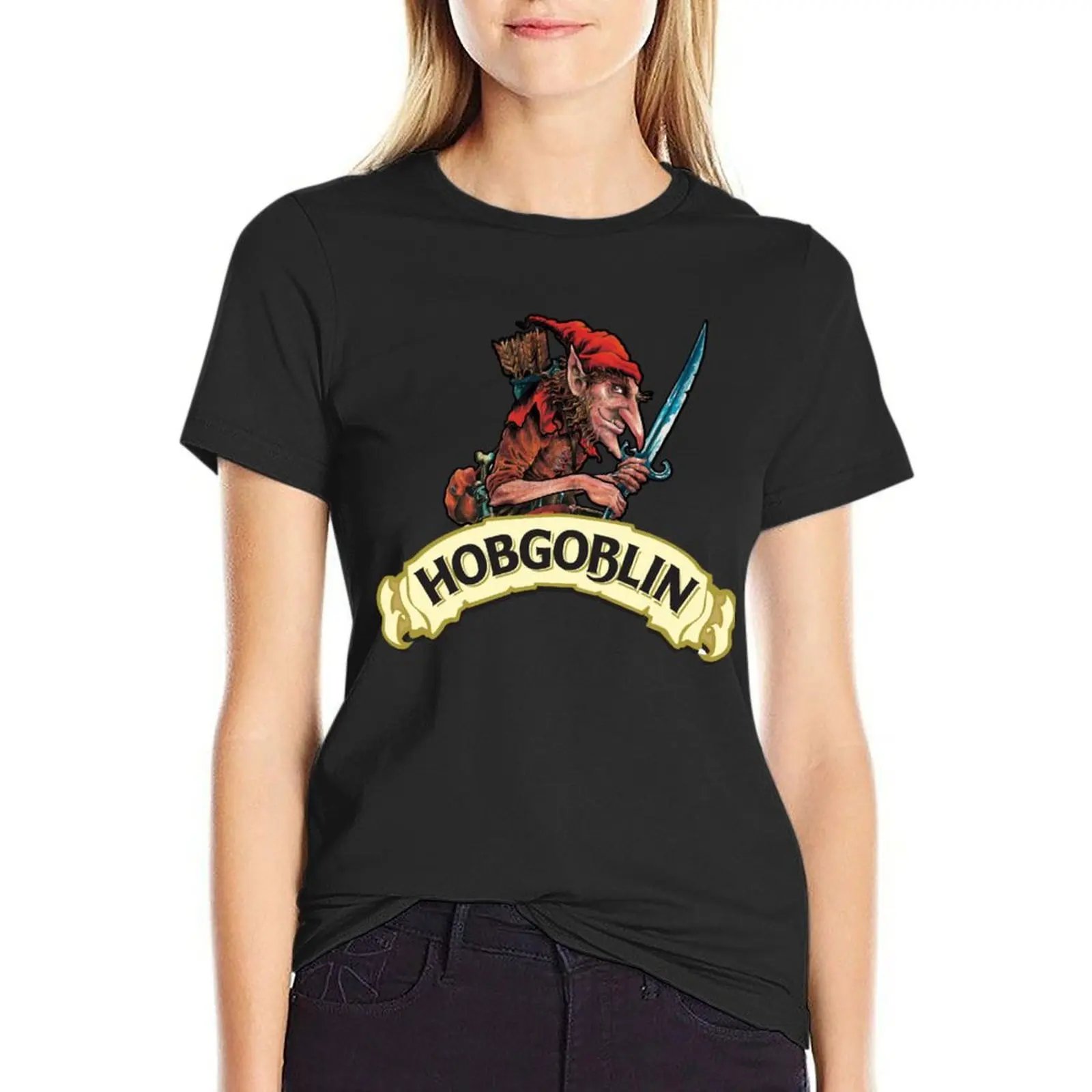 Hobgoblin logo Gold Wychwood brewery T-Shirt aesthetic clothes graphics animal prinfor Female clothing cute t-shirts for Women