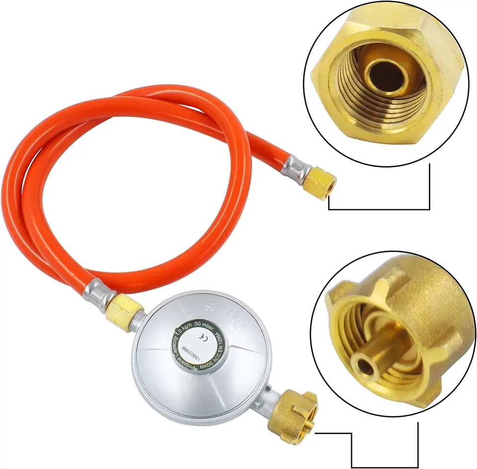 TUBO GAS GPL RETINATO ALTA PRESSIONE L 100 cm FF 1/2'' GUAINA ARANCIO TUBO GAS GPL RETINATO ALTA PRESSIONE L 100 cm FF 1/2'' GUAINA ARANCIO