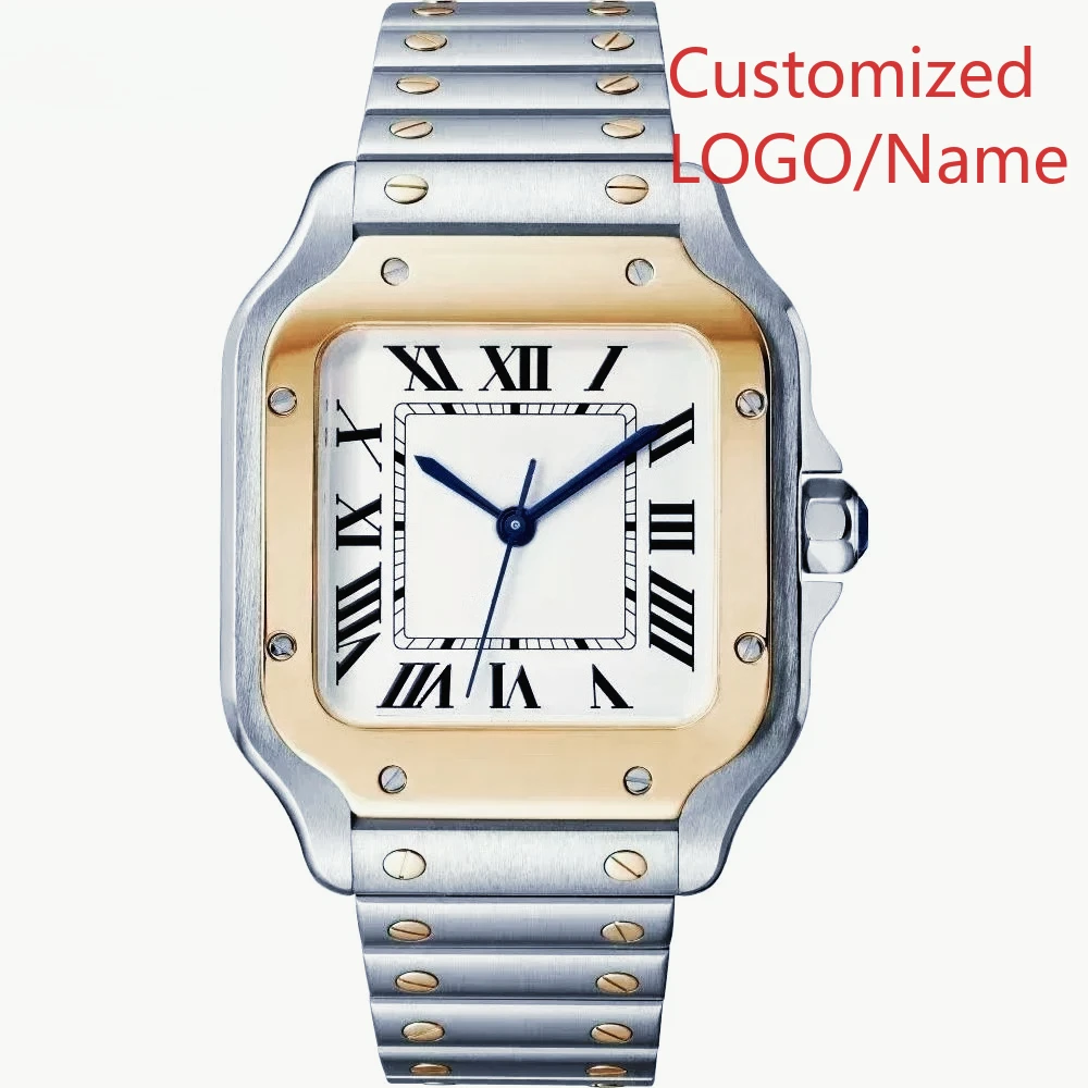 A11 Store Customized Watch  35mm 40mm Men's Women Automatic Mechanical Watch 904L Stainless Steel White Black Square Luminous