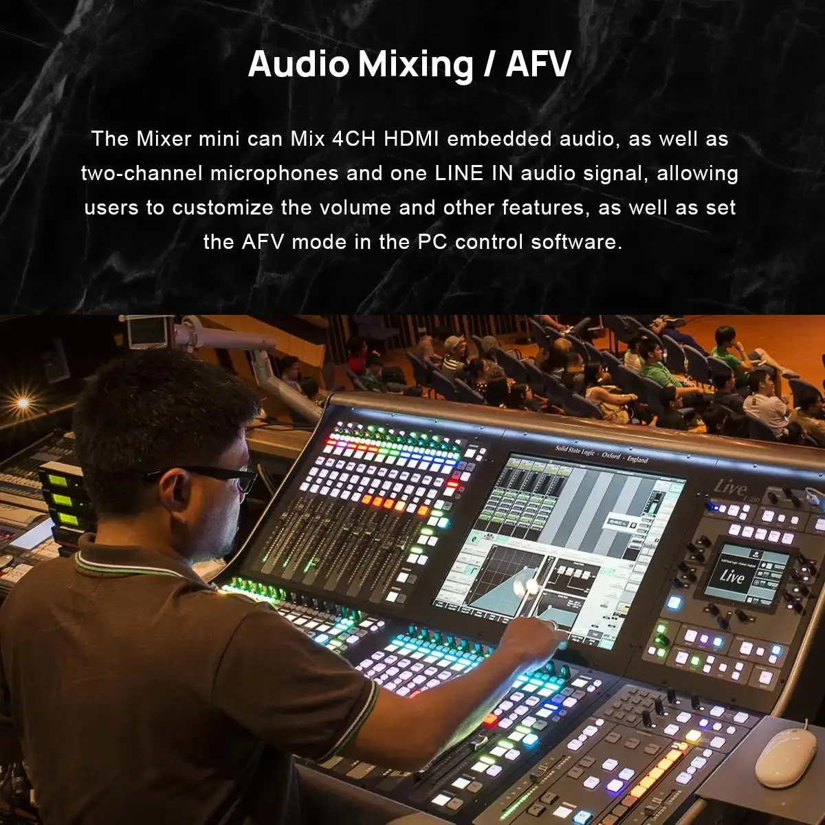 Cinetreak Mixer MiNi 4-CH FHD Video Swithcer Live-Streaming Multi-view and Recording VS Blackmagic Design ATEM DeviceWell 7105