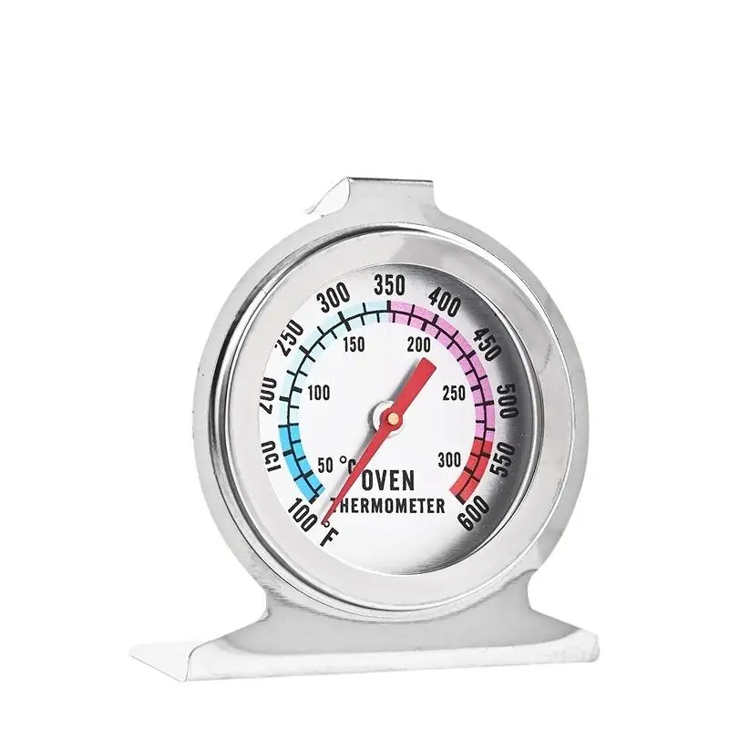 1Pcs Kitchen Tools 300°C Stainless Oven Thermograph Mini Dial Stand Up Temperature Meter BBQ Thermograph Household Oven Cookware