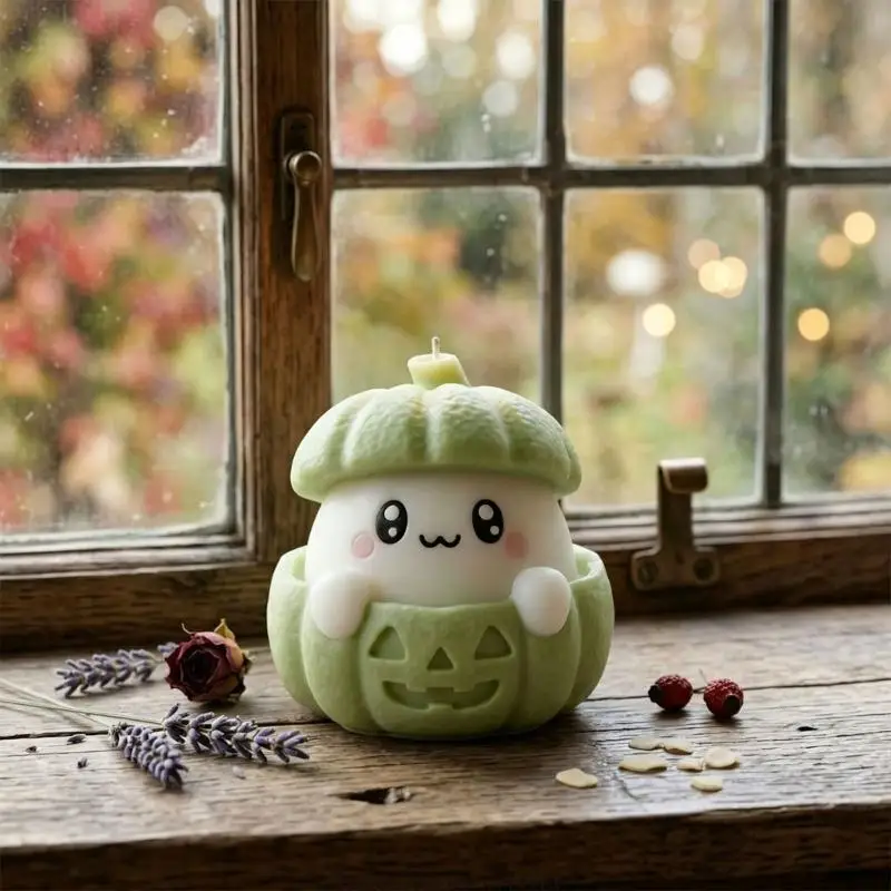 Heim-Bastelform für die Präsentation von Halloween-Charakteren und Kerzenseife, weiche Silikonform für die Geschenkherstellung – Detail 3