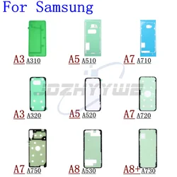 2Pcs Back Housing Battery Door Cover Adhesive Sticker Tape for Samsung Galaxy A3 A320 A5 A520 A7 A710 A720 A750 A8+A530 A730 A9