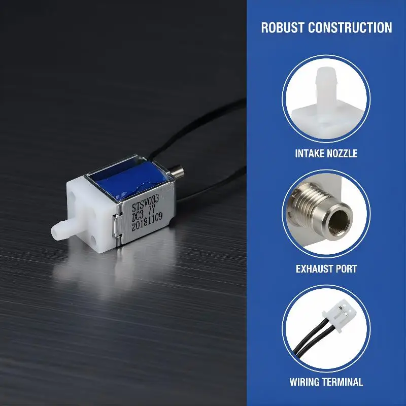 Micro Air Valve DC 3.7V 3 Way Mini Solenoid Valve 1 or 1/5Pcs DIY Accessories for Robotics Control Precision Applications
