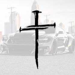 Geometric Cross Decal Durable, Easy-Apply Vinyl for Cars, Laptops & More - Chic Personalization Anywhere