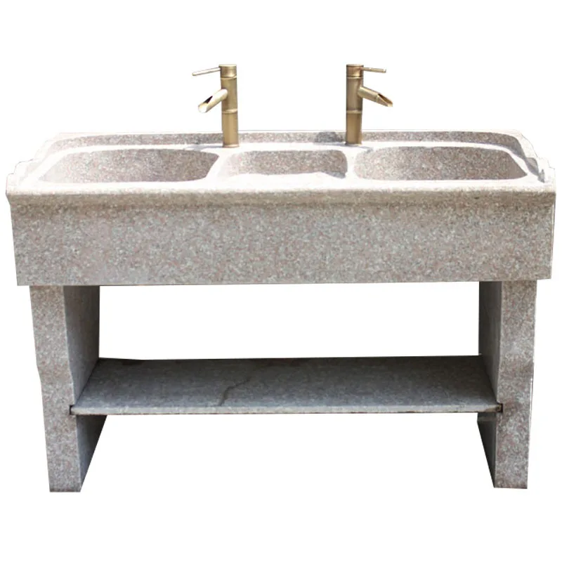 Outdoor marble laundry pool with washbasin patio stone double sink outdoor stone laundry pool granite