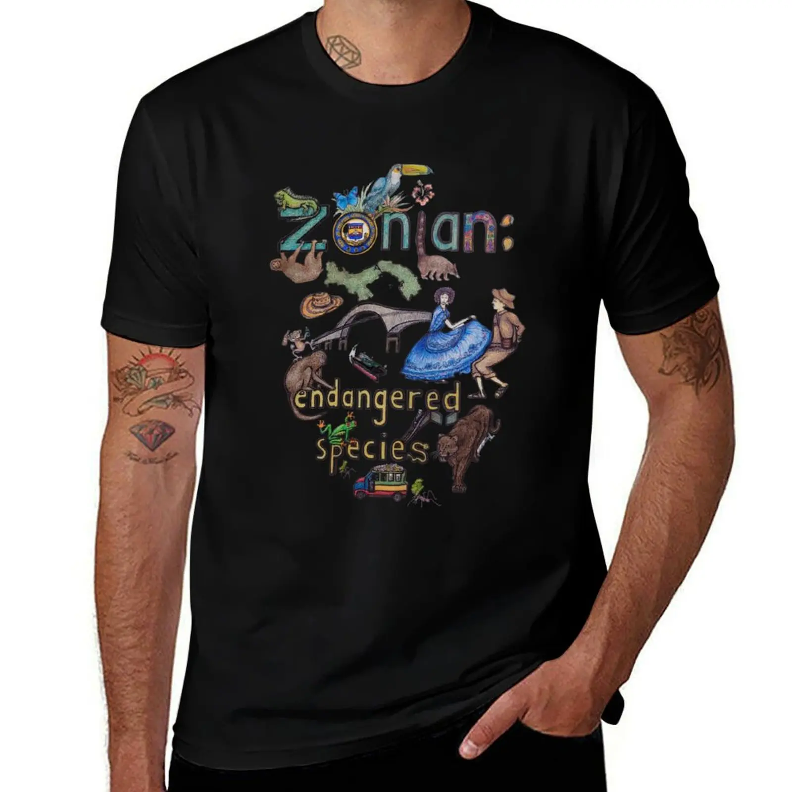 

Canal Zone memories T-Shirt man graphic t shirt t shirt man luxury T-Shirt