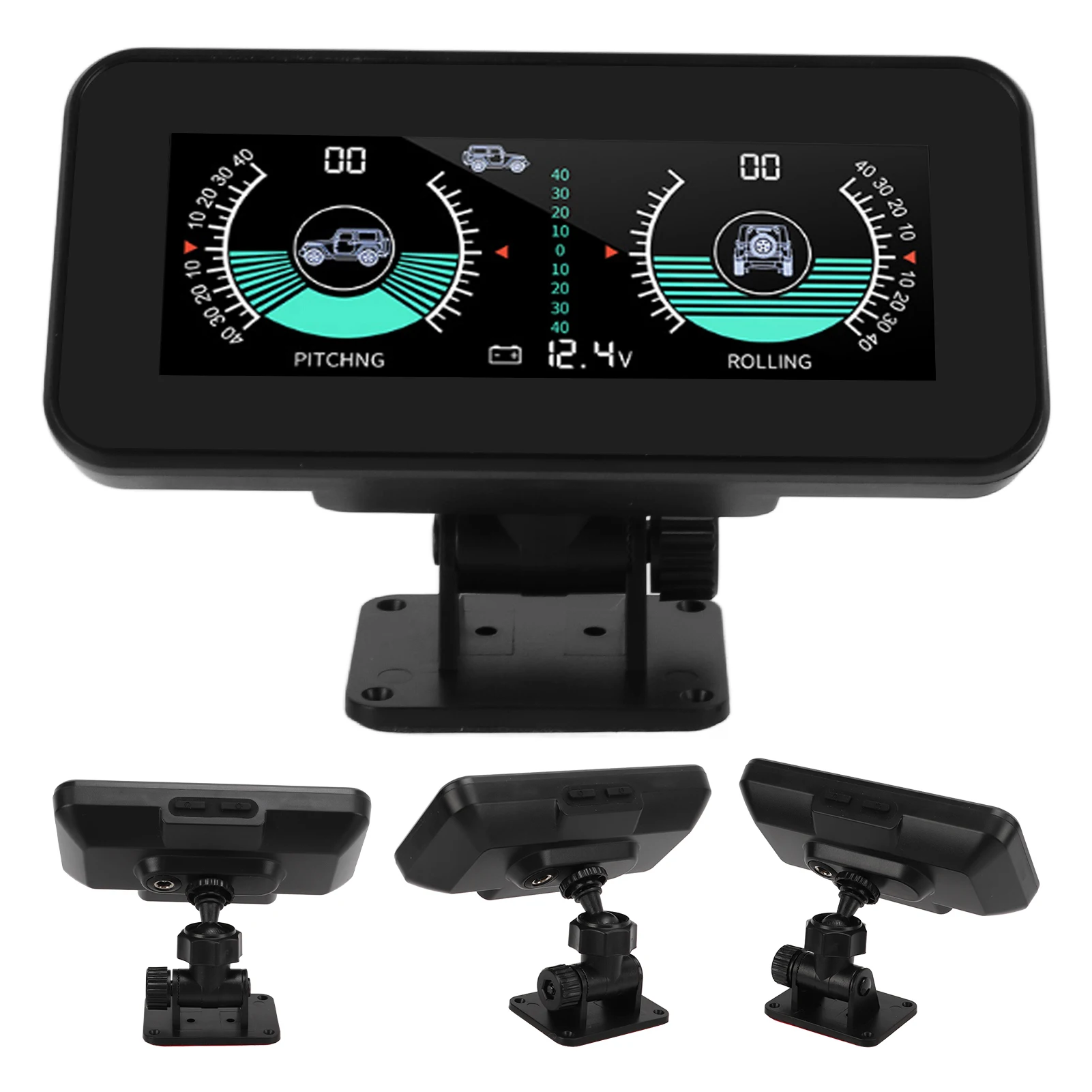 Car Slope Meter Universal Intelligent Car Inclinometer Tilt Gauge High Resolution HUD Digital Angle Slope Meter for Automobile