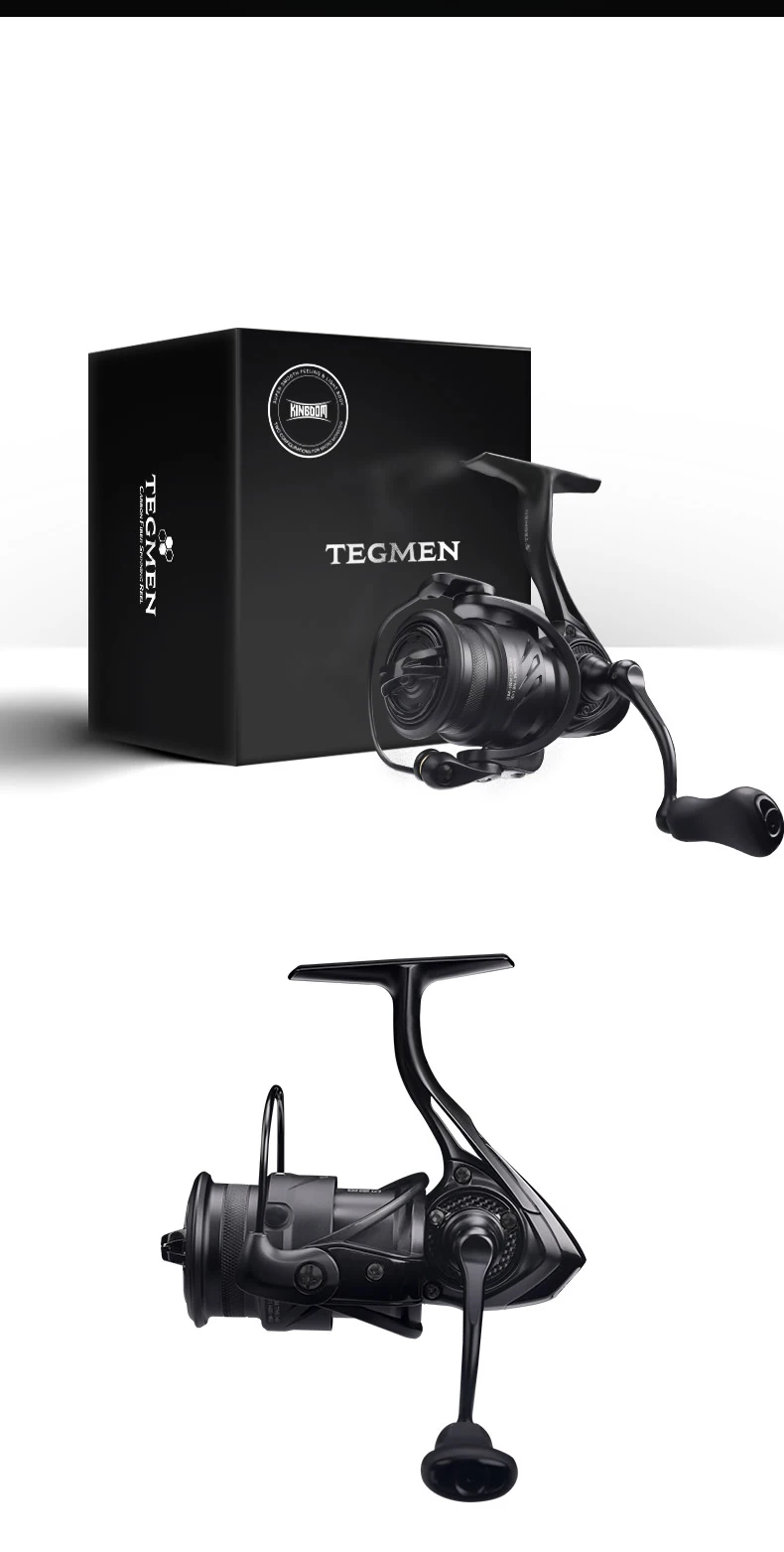 KINGDOM Tegmen Spinnrolle Ultraleicht Kohlefaser Min. nur 143g 10+1BB 5.2:1/6.2:1 Max. Bremskraft 15KG Salzwasser Süßwasser – Detail 15